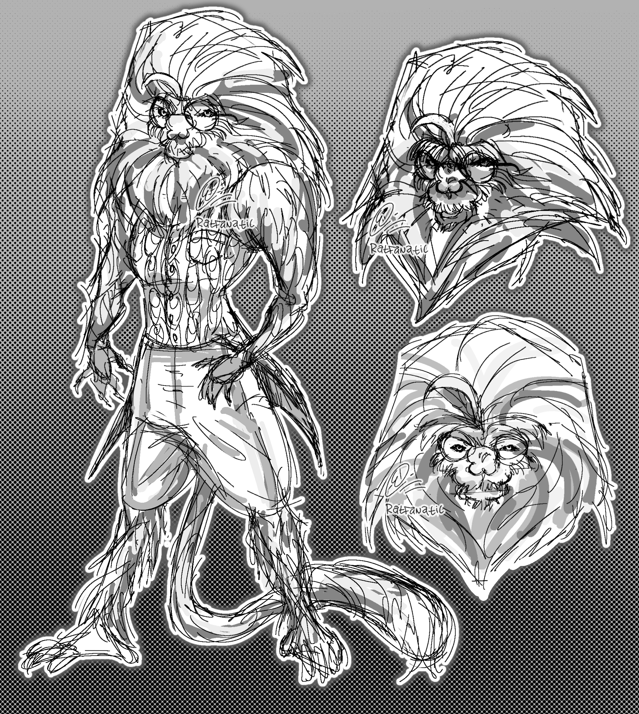 Doodles of Louie.